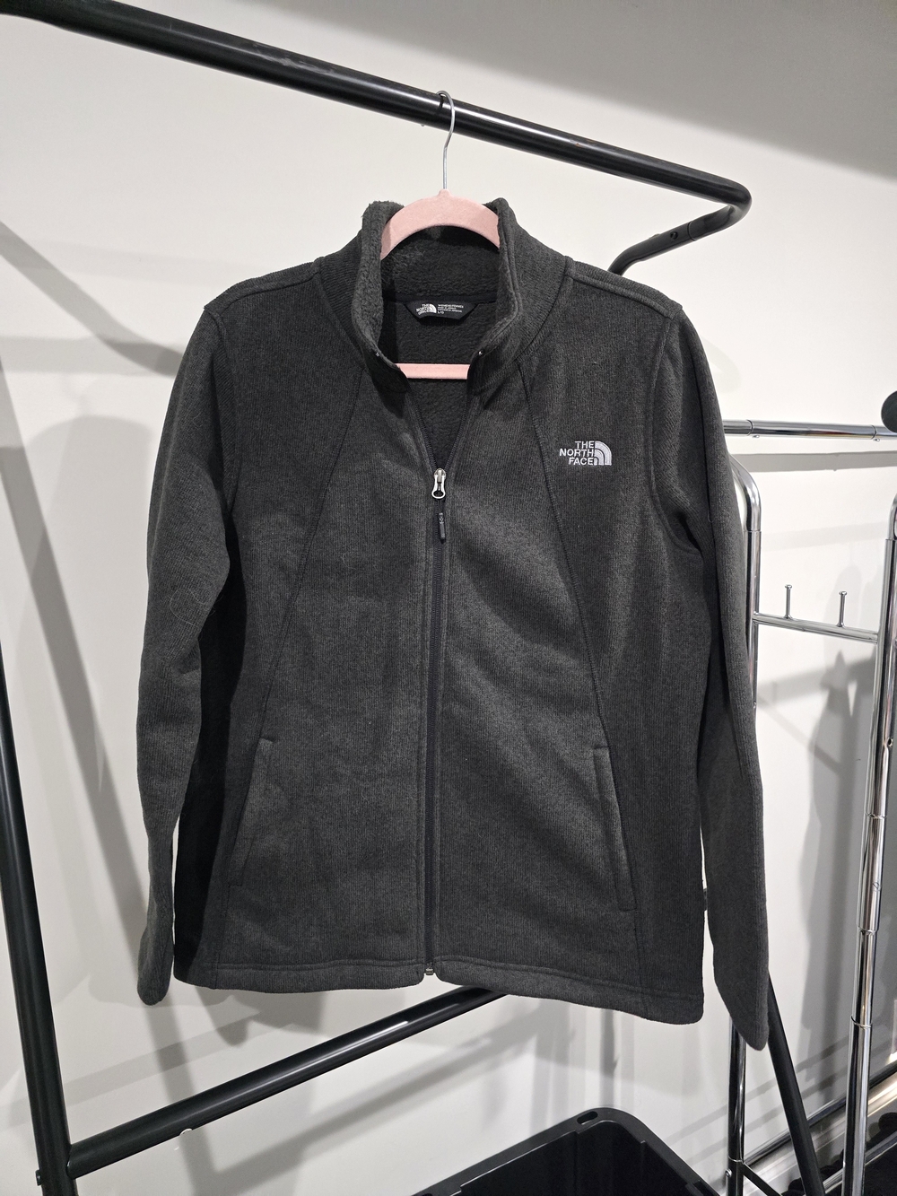 The North Face Women's Dark Gray Full-Zip Fleece Jacket